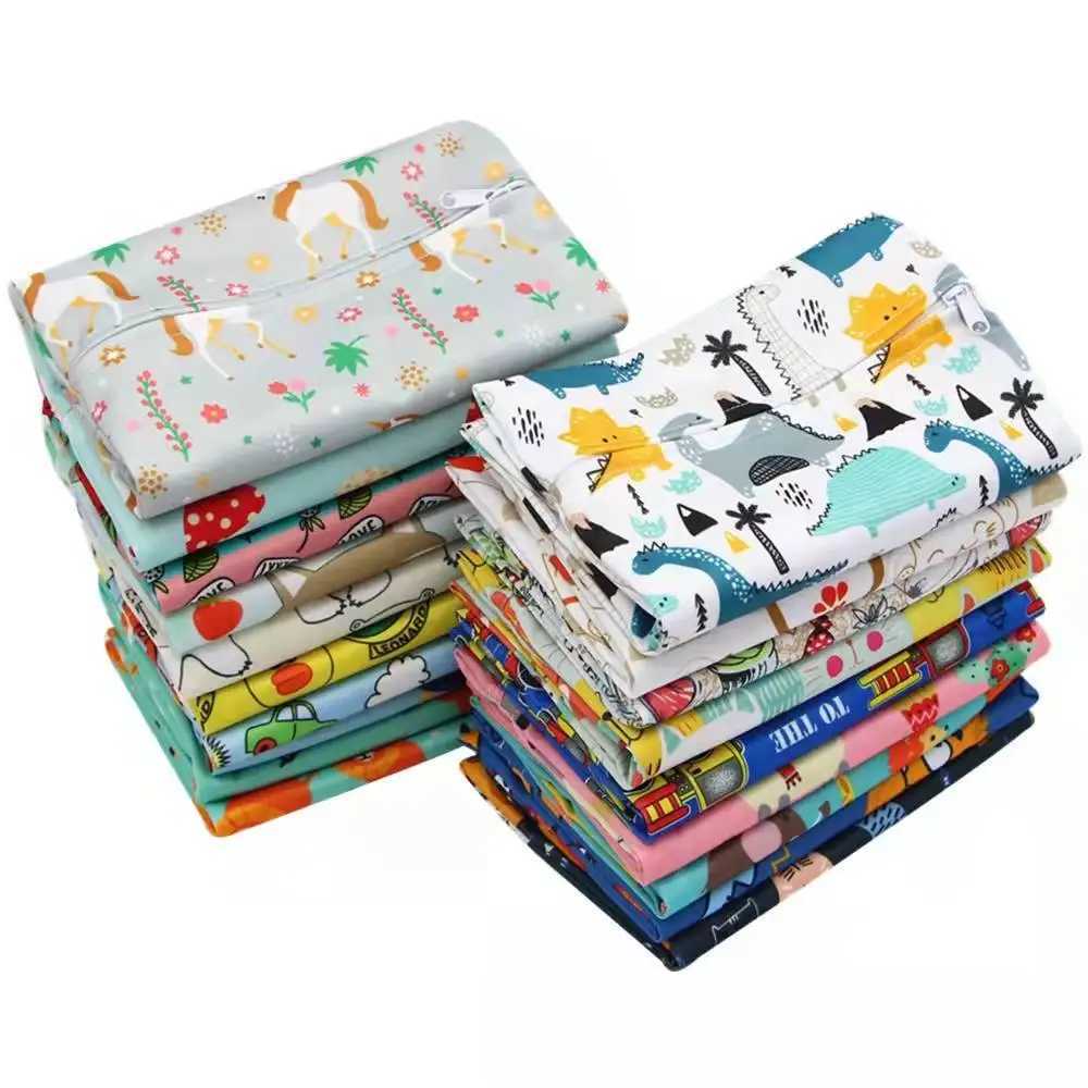 New small bouncing wet bag baby diaper bag waterproof diaper zipper handbag handcart travel bag outdoor wet diaper W240812