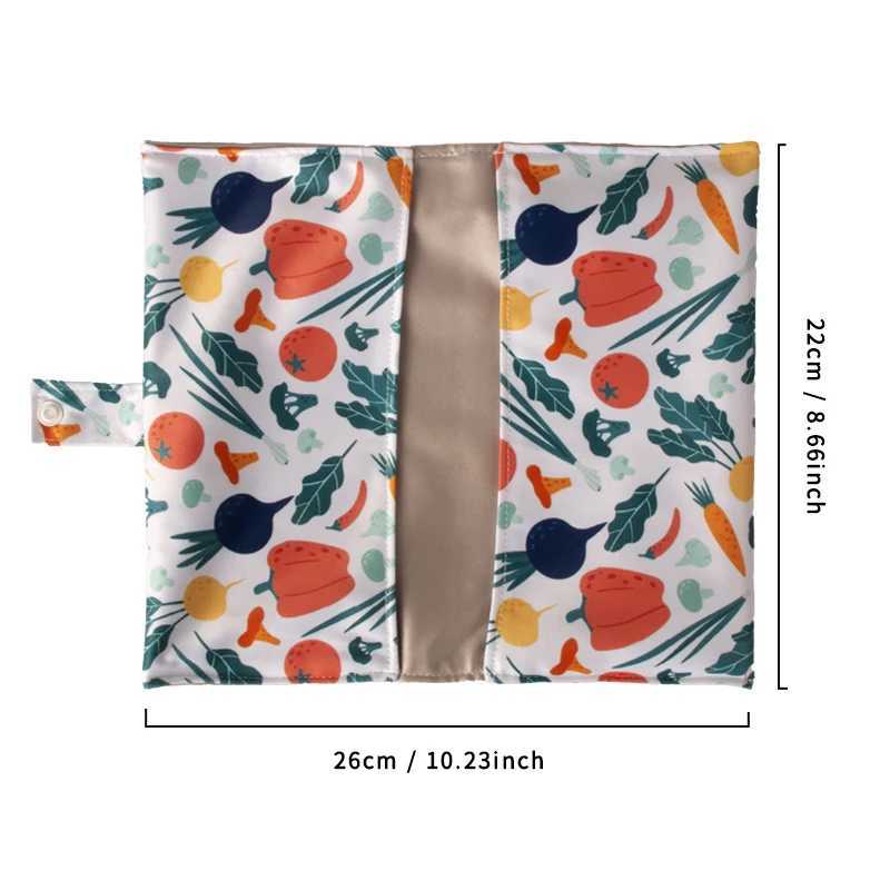 26 * 22cm wet dry storage bag waterproof travel beach swimming pool baby diapers pajamas buckle bag cute cartoon printed folding handbag W240812