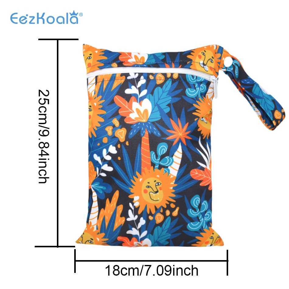EezKoala Mini Wet Bag Baby Diaper Bag 18X25cm Zipper Waterproof Wet Dry Diaper Handbag Travel Outdoor Handcart Handbag W240812