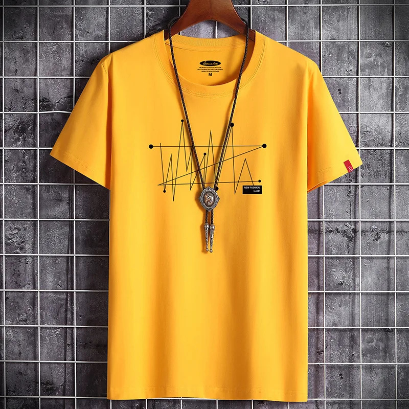 Manga S-6XL Oversize Men Loose Tee Tops 100% Cotton Fashion Goth Print Mens Short Sleeve T-shirt Summer Male Casual Tshirt 240810
