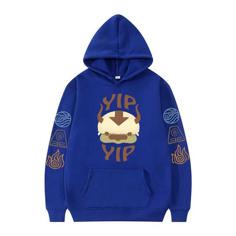 Avatar The Last Airbender Hoodie for Men and Womens Couple Letter from Apa Ip Printed Anime Sportswear Flip TopW240724