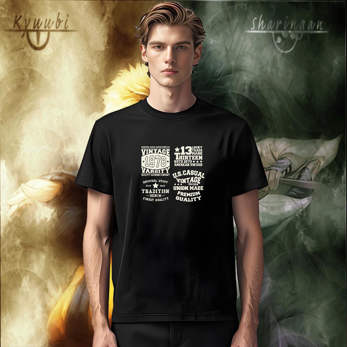 DIY Customized T Shirt For Man letter Tops 230g Pure Cotton Sports Casual Classic Black White O Neck Short Sleeves Tshirt for Man Woman