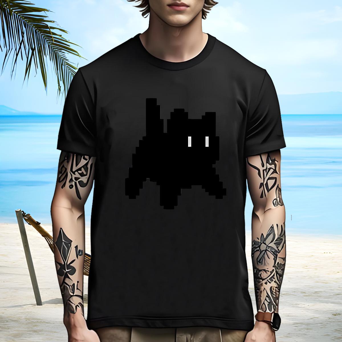 Unisex T shirt cat Breathable Soft Daily Outfit Custom Printing 100% Cotton 230g Mens Tshirts Designer Tee Shirt