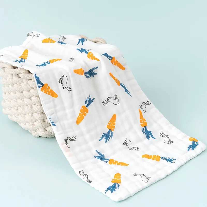 Baby bath towel for boys and girls 100% pure cotton baby towel blanket suitable for newborn baby bath towels 6-layer high-dimensional towel baby bath 