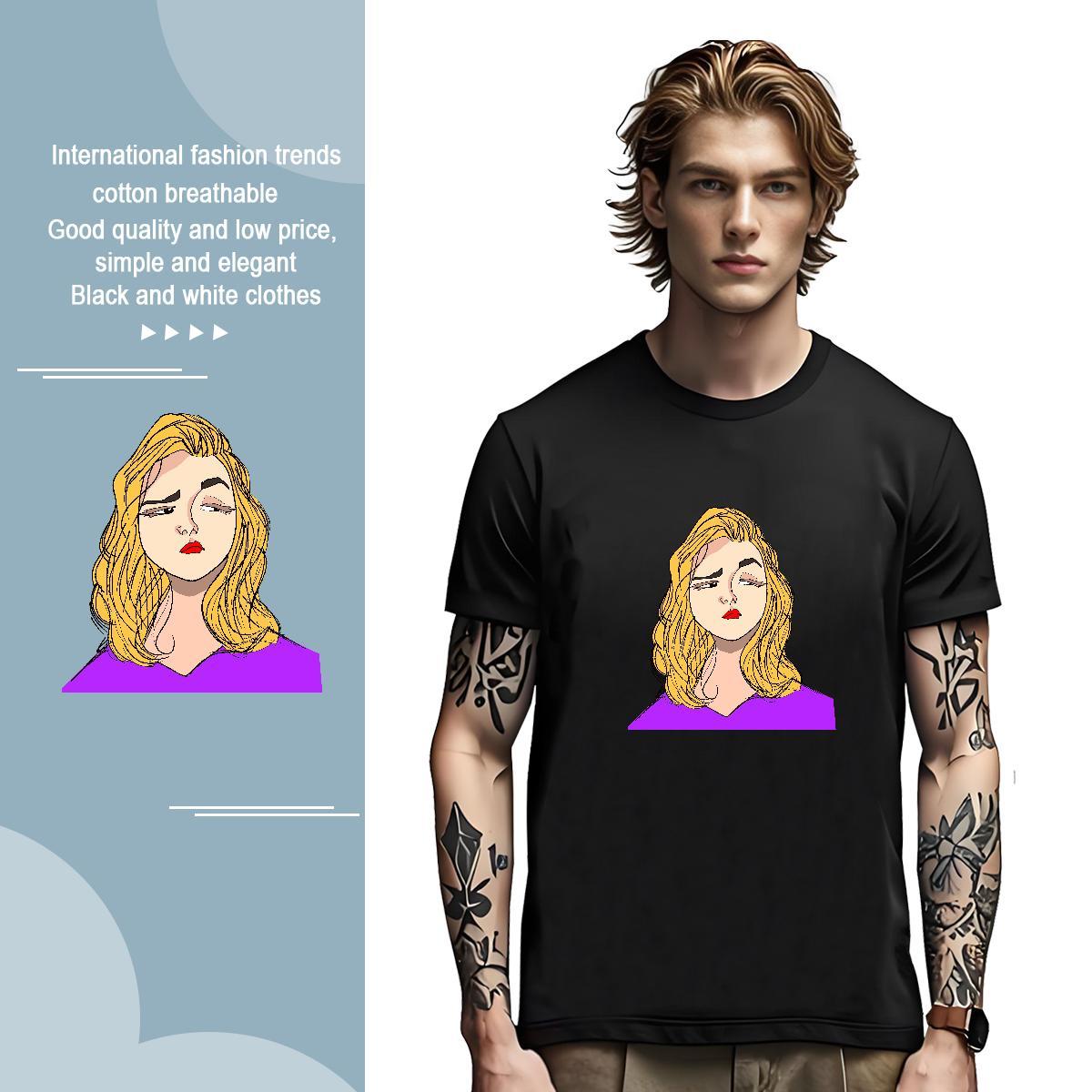Classic Casual 230g Cotton T-Shirts for Men Hip Hop Tshirt for Man Woman Tees Breathable Soft Brand Custom Printing