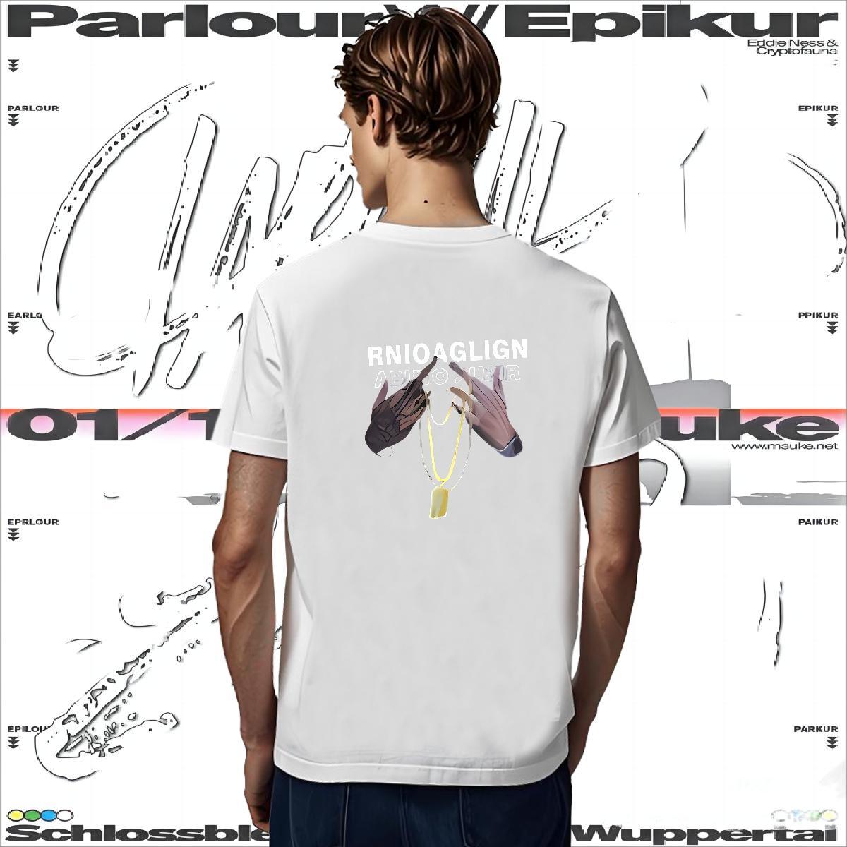 T Shirt For Man 100% Cotton 230g hands Street Breathable Crew Neck Custom Printing Men Clothes T-Shirt Stylist Comfortable Tops Shirt