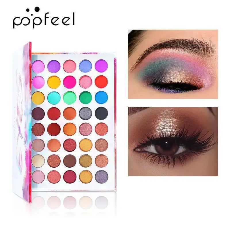 POPFEEL 40 Colors Matte Eyeshadow Palette Nude Pearlescent Eye Shadow Makeup High Pigmented Long Lasting Gifts For WomenCL240812