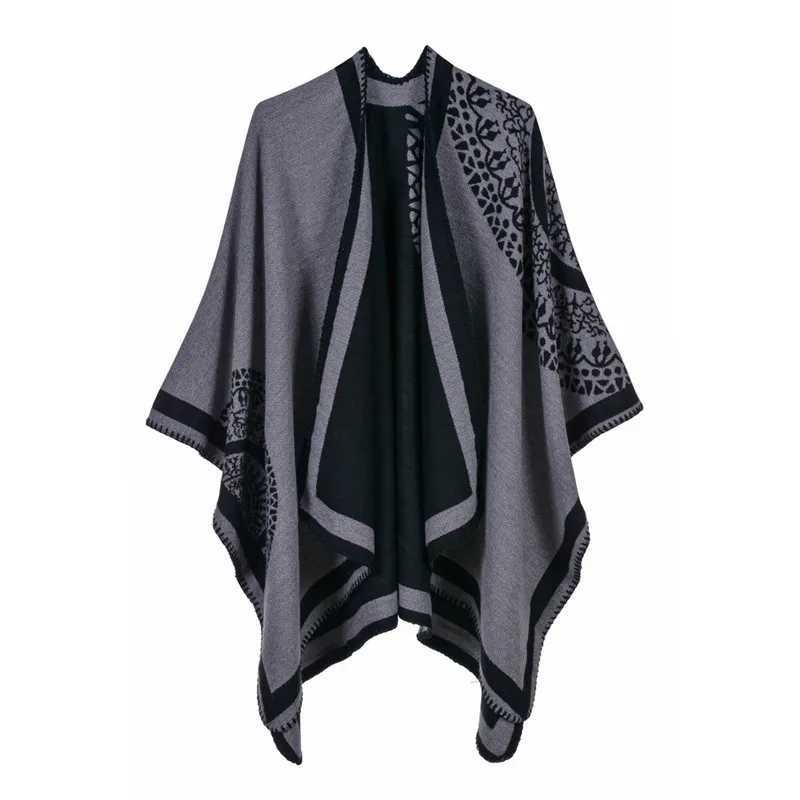 Luxury brand raincoat coat 2020 cashmere scarf womens winter warm shawl and wrapped thick shawl blanket womens scarf W240810