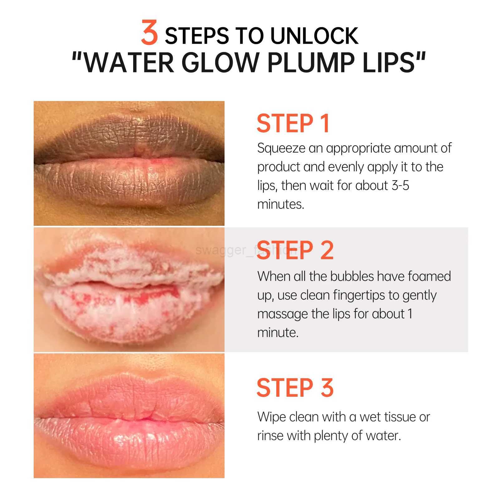 Bubble Lightening Dark Lip Balm Mask Gloss Oil Exfoliation Makeup Removal Face Care Beauty Health Lip Moisturizer Mask ProductsXJ240812