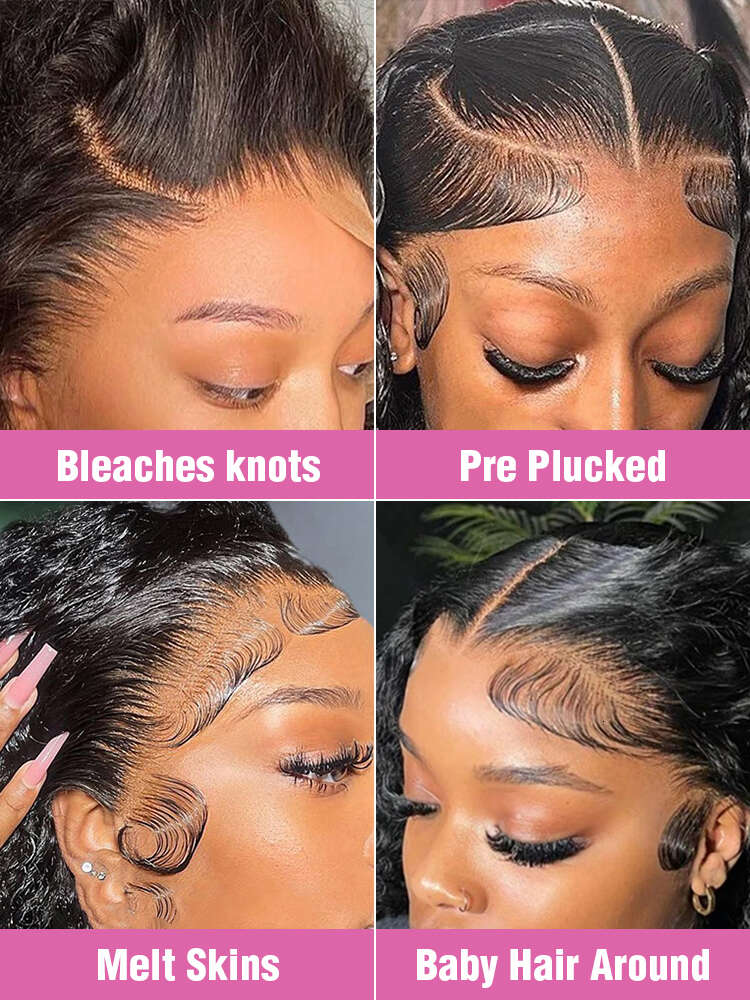 250% 13X6 HD Frontal Wig 100% Straight Brazilian Transparent Lace Front Wigs Human Hair For Women Quality 36Inch
