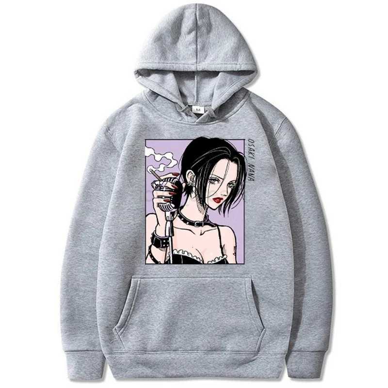 Japan Anime NANA Plus Size Hoodie Oosaki Nana Hooded Women Sweatshirts Harajuku Long Sleeve Female Pullover Casual Clothes TopsXJ240812