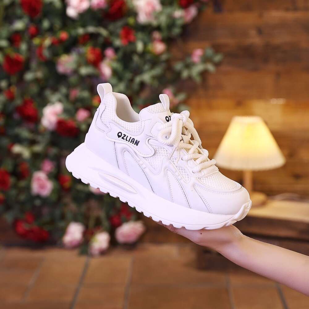 Ddmyoutdoor Mesh Breathable Dad For Women Summer New Style Sponge Cake Thick Sole Lightweight Casual Forrest Gump Versatile Sports Outdoor Shoes