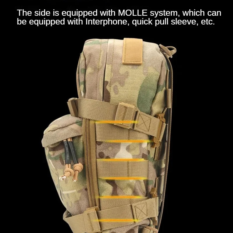 Outdoor tactical vest 1000D nylon bag lightweight waterproof backpack MOLLE accessory camping hunting sports 240810