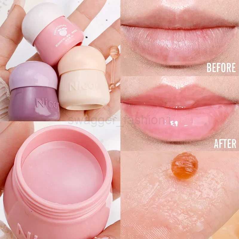Cute Honey Lip Balm Masks Long Lasting Moisturizing Reduce Fine Lines Unisex Lip Balm Set Fade Lip Line Lip Oil Korean Lip CareXJ240812