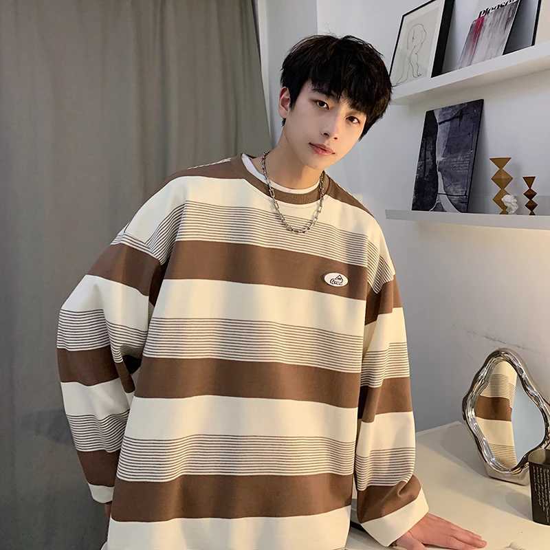Mens sportswear original brand mens spring clothing Pullover Harajuku hip-hop Pullover oversized sportswear mens clothingW240724
