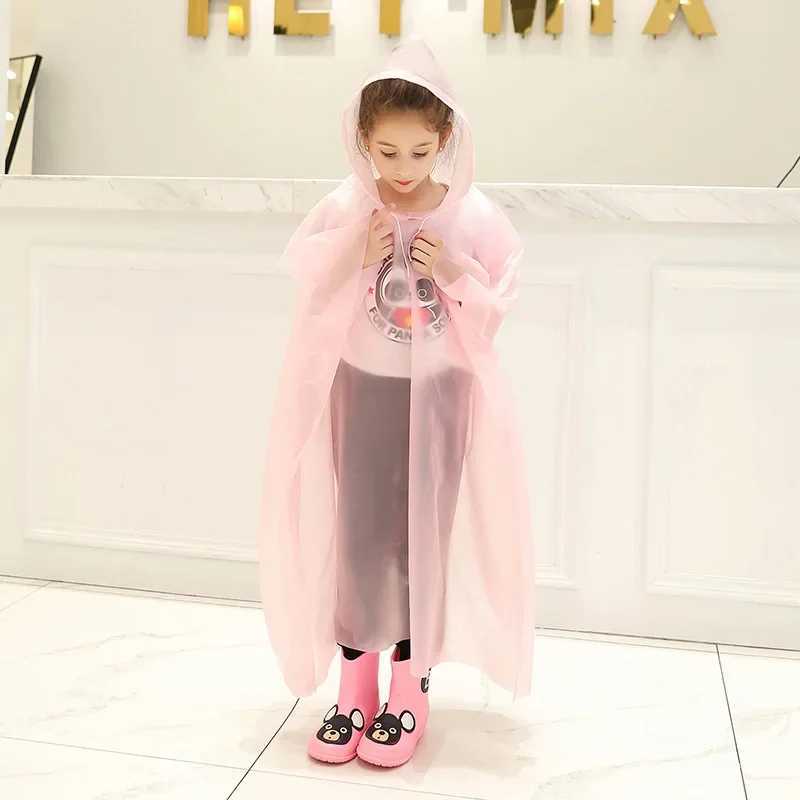 Raincoat Children Funny Cartoon Baby Kids Hot Rainwear Cute Waterproof Hot Children Raincoats Kids Funny Rain Coat Poncho Y240810