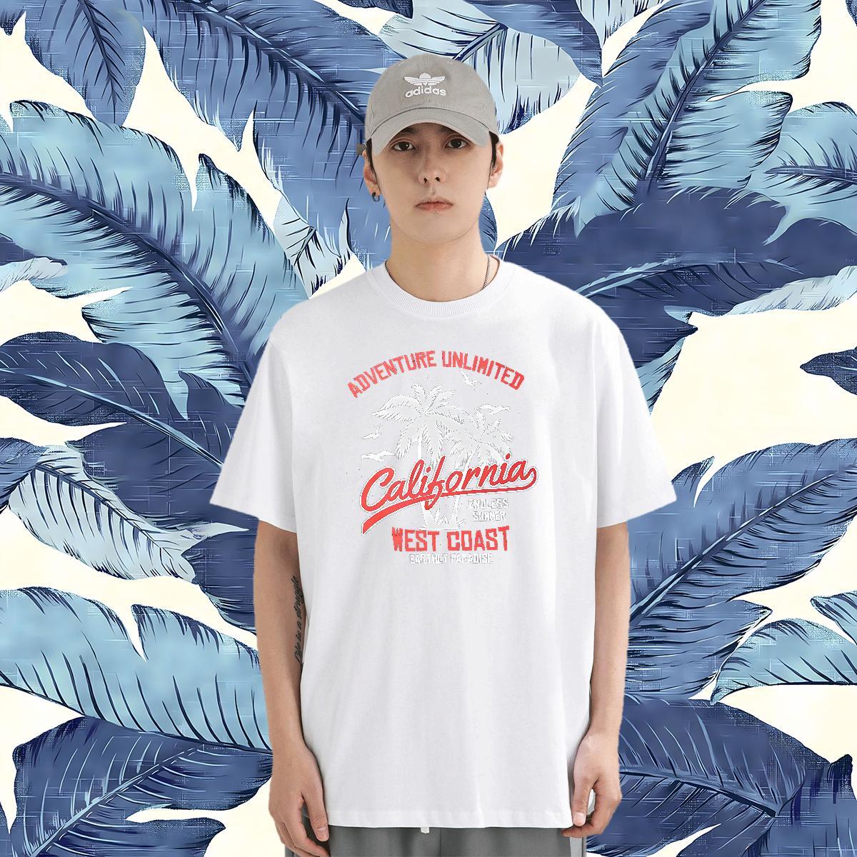 Fashion Design T Shirt For Man tree Tops 230g Pure Cotton Spring Summer Soft Customized Breathable Crew Neck Mens Tshirts