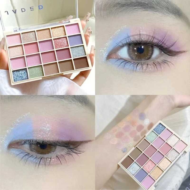 20 color lavender eye shadow palette gradient low saturation matte shimmer eye shadow pigment contour eye shadow board shiny eye shadowW241212