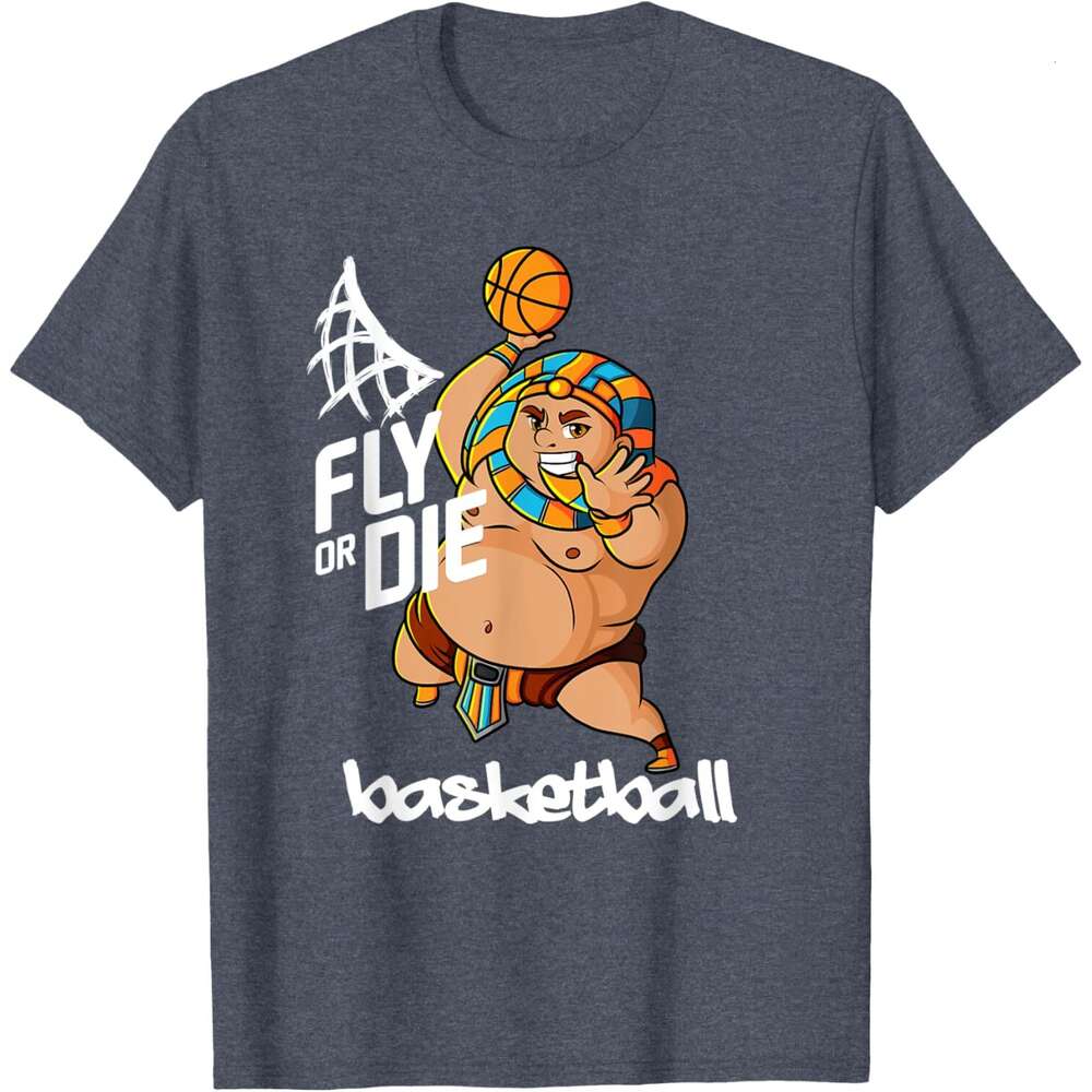 T shirt for Mens Fly or Die The Legend Basketball Slam Dunking Pharoah Outfit T-Shirt Shirts Tshirt Graphic Tee Casual Tops Clothes Short sleeve