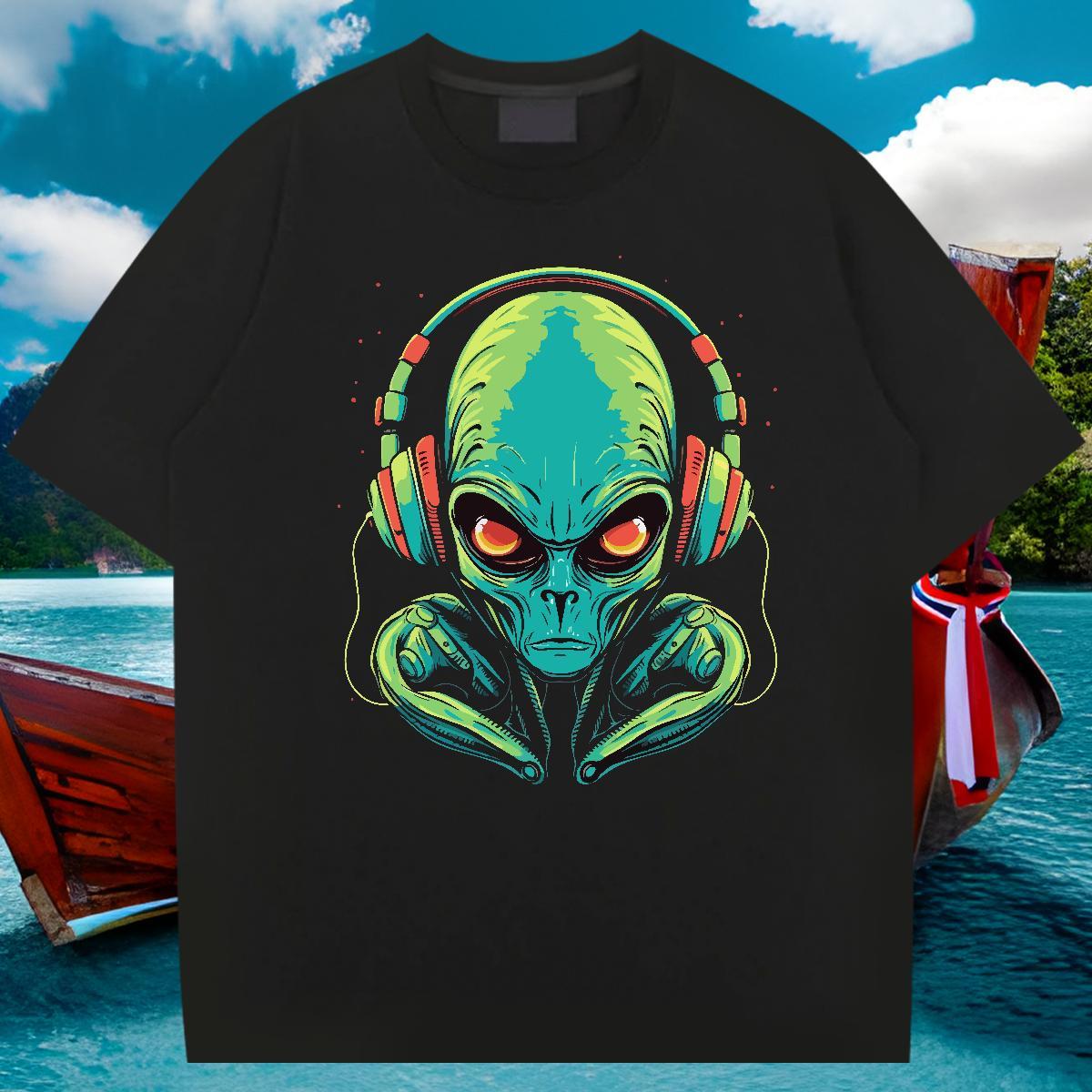 2024 New T-Shirts for Men ET Clothes 230g Cotton Summer Casual High Quality White Plus Size O-Neck Short Sleeve Men Tops Tees