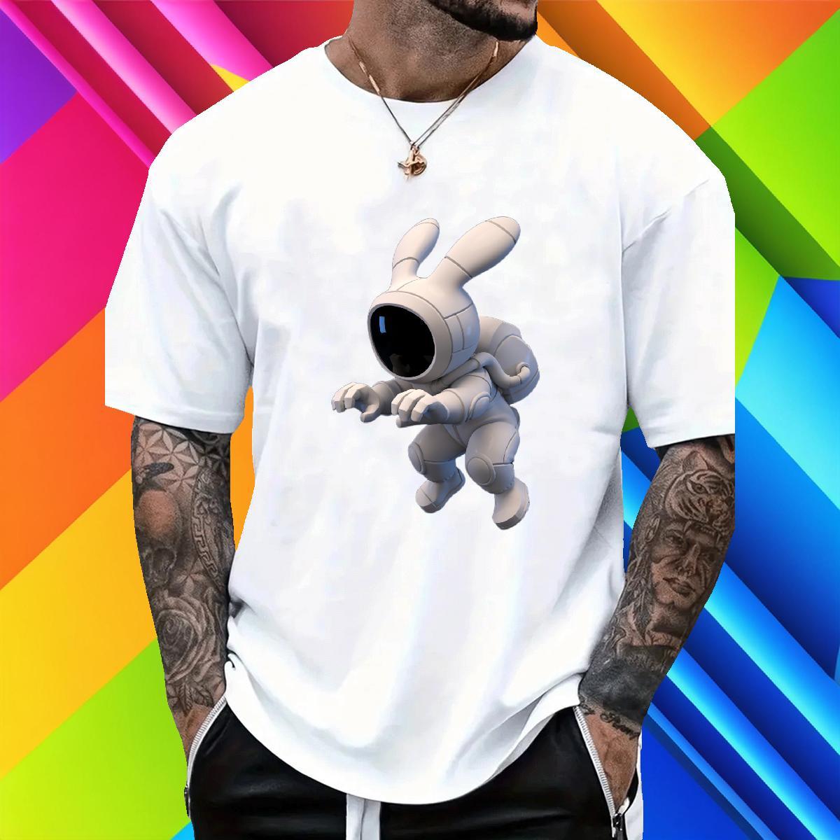 Loose Fit Mens Tshirts 100% Cotton 230g Hip Hop Street Crew Neck Breathable T-Shirts Custom Printed Designer Fashion Tees Shirts