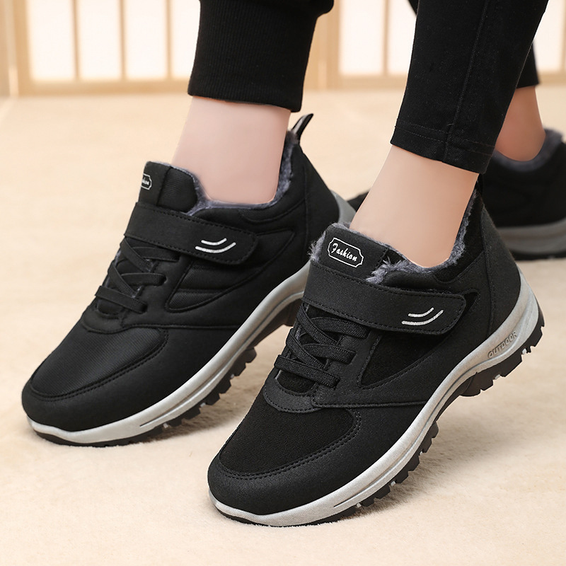 Ddmysports Men S New Winter Style Men Plush And Thickened Hiking Warm Cotton Shoes Tourism Couples Elderly Outdoor Shoes