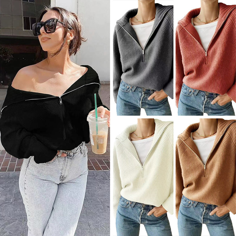 2024 style top short jacket women's personalized fashion trend knitted sweater H812#55