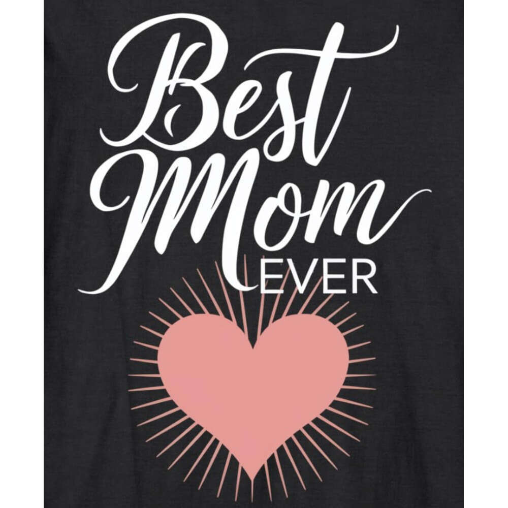 Long Sleeve Shirts For Men Sweatshirt Best Mom Ever Pink Heart Symbol T-Shirt T Shirt Graphic Tee Streetwear Casual Tops Clothes sweatshirts