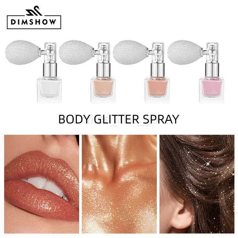 DIMSHOW multi-color bright flash spray high gloss silk powder body spray high gloss powder W240812