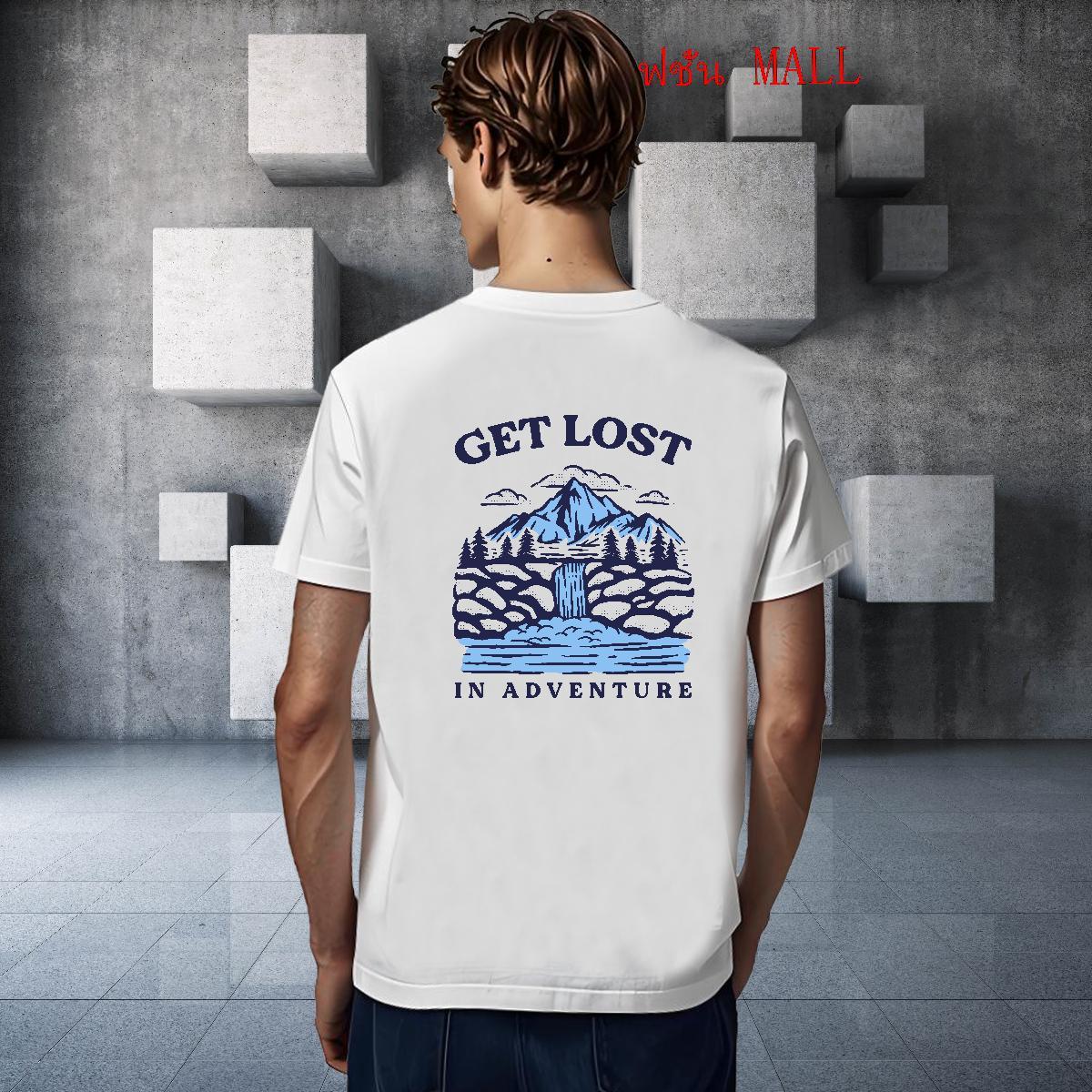 New Man T Shirts mountains Tops 100% Cotton 230g Casual Beach Comfortable Custom Print Plus Size Short Sleeve Soft Mens Tshirts