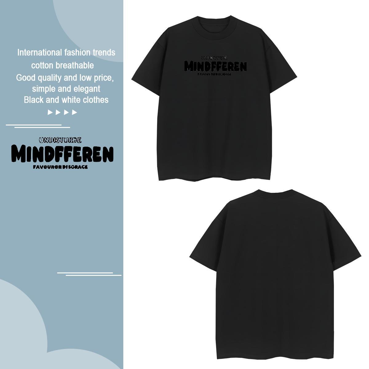 Fashion New 230g Pure Cotton T Shirt For Man letter Spring Summer Men Tees Polos Breathable Crew Neck Free Shipping Floral Print