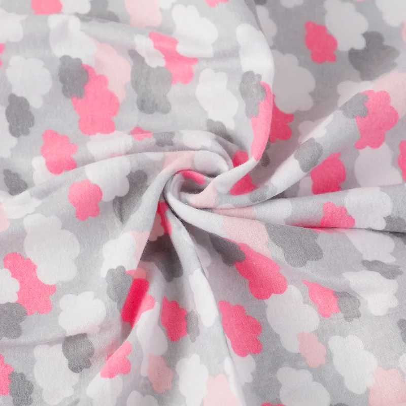 4 pieces/pack 76x76cm 100% cotton flannel diapers ultra soft receiving baby blankets newborn packaging printing blankets exchanged bed sheetsW240810
