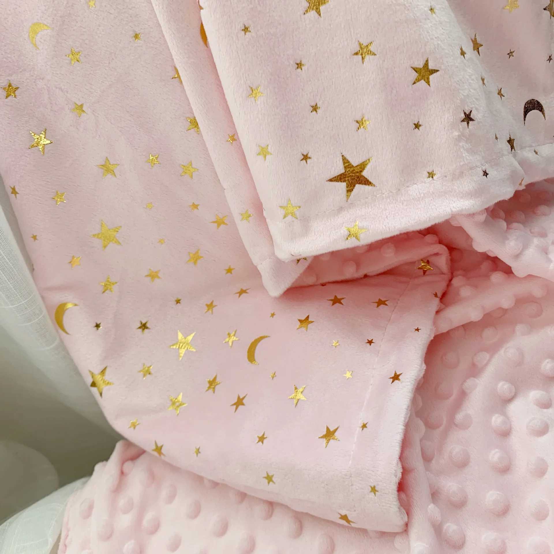 Baby blanket winter soft wool baby stroller cover comfortable bedding baby bed swaddle packaging thick wool baby blanketW240810
