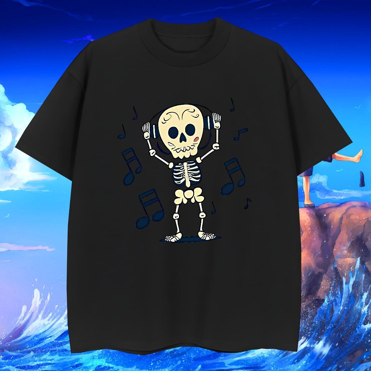 New Designer Men T Shirts skull Top Tees 230g Pure Cotton Sports Casual Classic DIY Printed Round Neck Short Sleeve Men Tops Tees