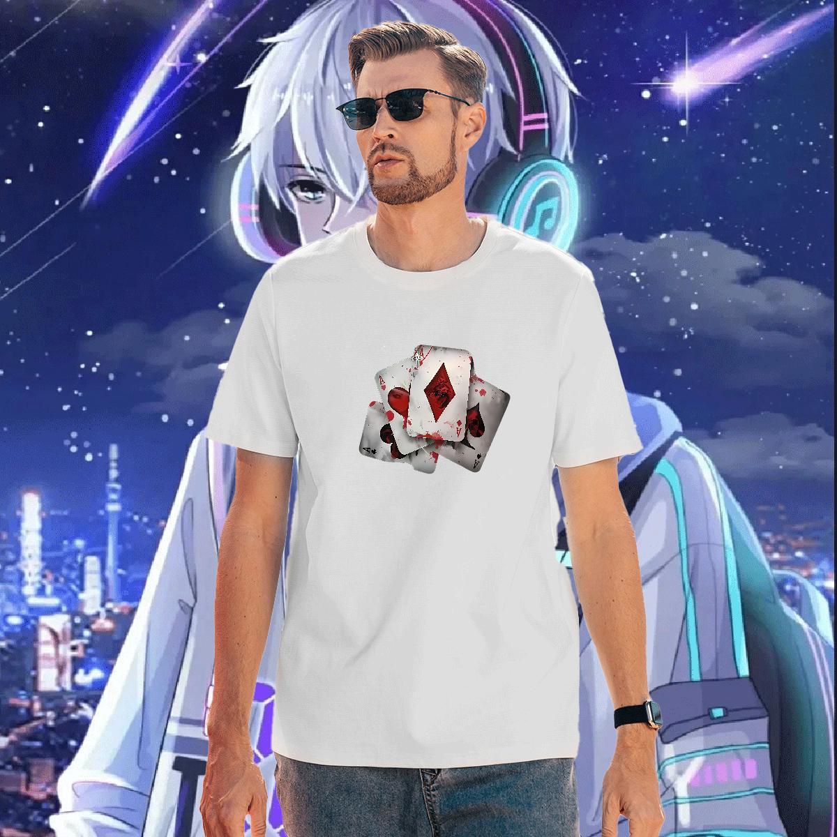 Casual New Mens T Shirts 230g 100% Cotton Men Tshirts Street Wear Crew Neck Breathable Graphic Wholesale Top Tees