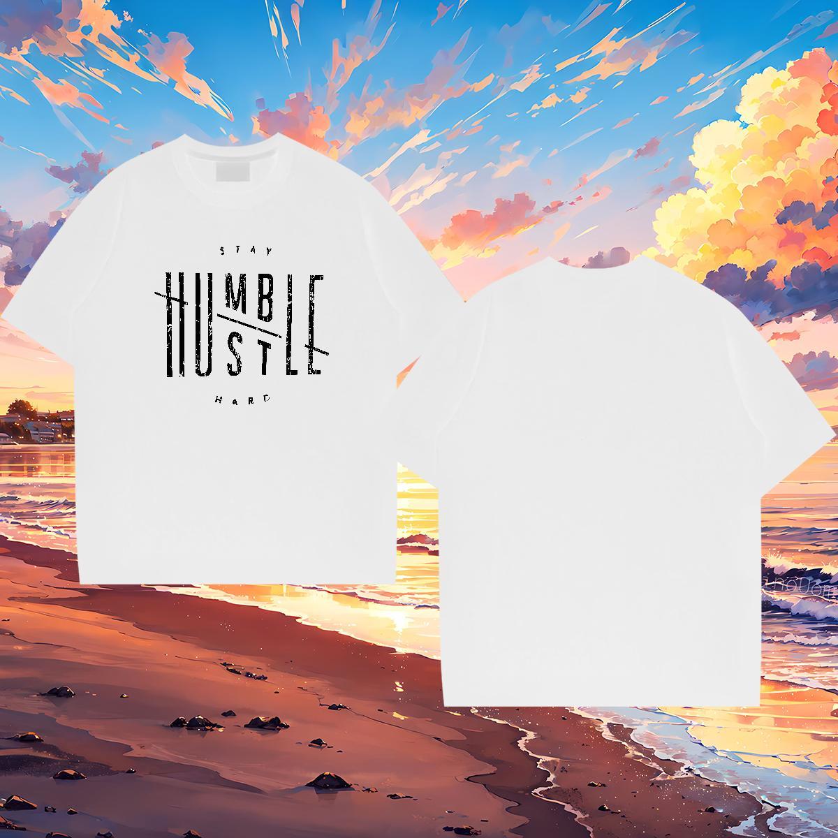 Unisex Men Tops Tees letter 230g Cotton Street Casual Pure Cotton T Shirt For Man Custom Print Oversized Fashion Casual Tee Shirt