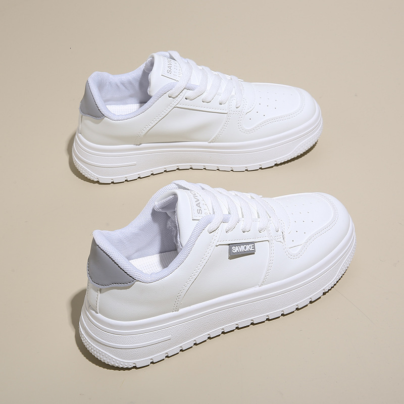 Ddmysports Spring Little White New Korean Edition Instagram Female Students Thick Sole Eightened Sports Board Shoes Leisure Street Shooting P Outdoor