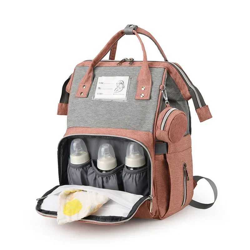 Mom bag USB charging diaper bag waterproof Oxford multifunctional large capacity pregnant backpack W240812