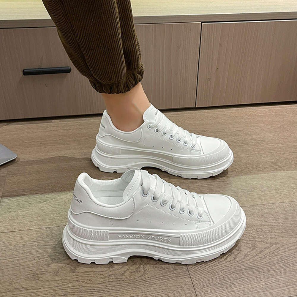 Ddmysports Little White Spring New Thick Sole Board Couple Low Top Fashion Sports Casual Men S And Women Single Shoes Outdoor