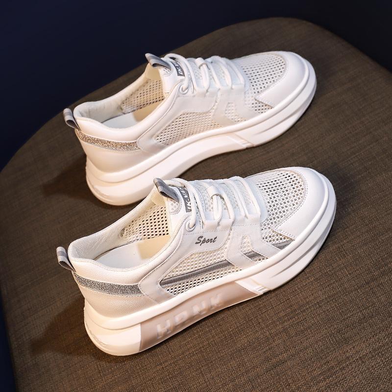 Ddmysports New Summer Women S Thick Sole Mesh Breathable Sports And Casual Board Shoes Outdoor