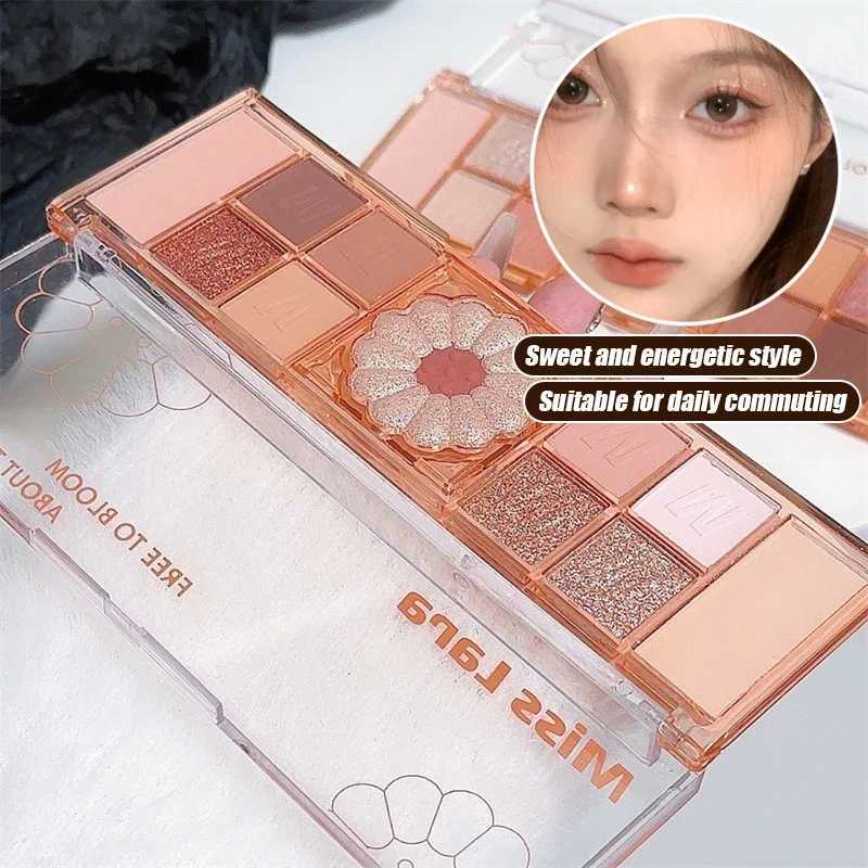 Daisy Flower 12 Color Highlighter Eyeshadow Orange Brown Blush Palette Multi-purpose Plate Korea Eye Pigment Powder CosmeticCL240812
