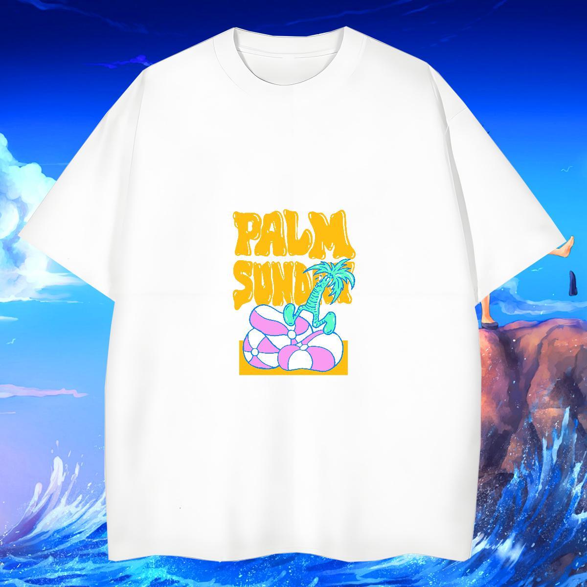 Cool Design Mens Tshirts beach 230g 100% Cotton Summer Casual Short Sleeve O-Neck T-Shirts Custom Print Plus Size Free Shipping Tops Tees