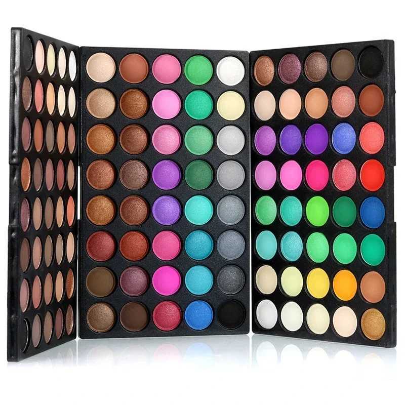 120 color shiny eye shadow palette matte eye shadow tray shimmer nude makeup palette set womens makeup setW241212