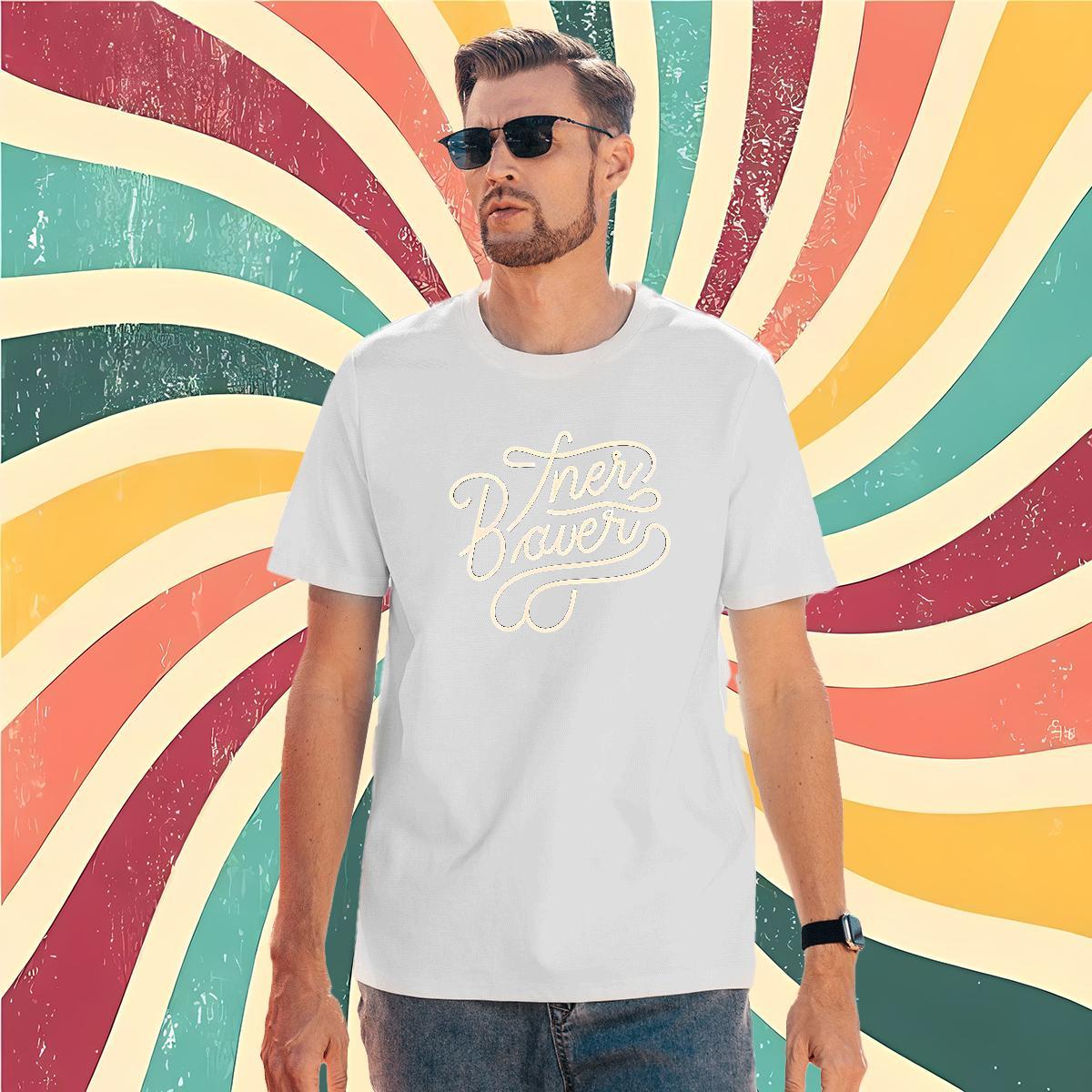 Free Shipping Mens Tshirts letter 230g 100% Cotton Summer Casual Breathable T Shirts Men Oversized 4XL Brand Polos