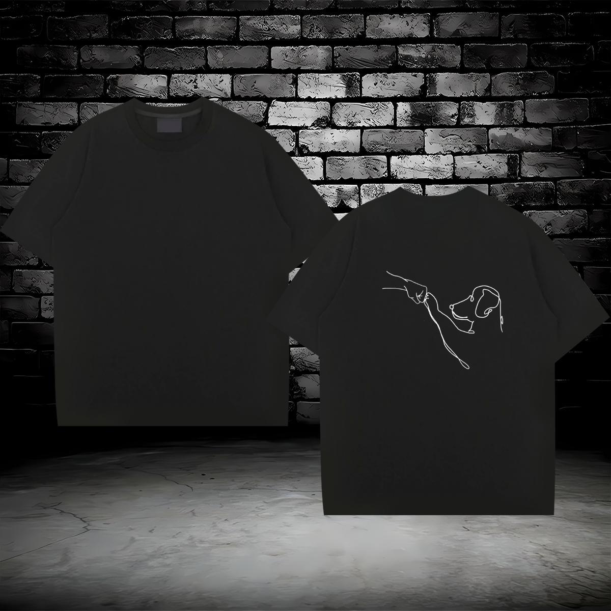 2024 Men T Shirts letter Wear 230g Pure Cotton Hip Hop Loose Fit Custom Print Oversized O Neck Short Sleeves Couples T Shirts