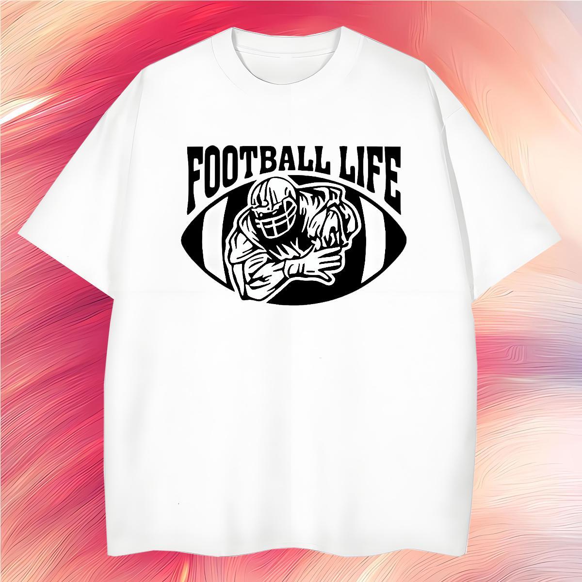 Classic Men Tees rugby 230g Cotton Sports Casual Crew Neck Man T Shirts Plus Size Cartoon 2024 DIY Tops Tees