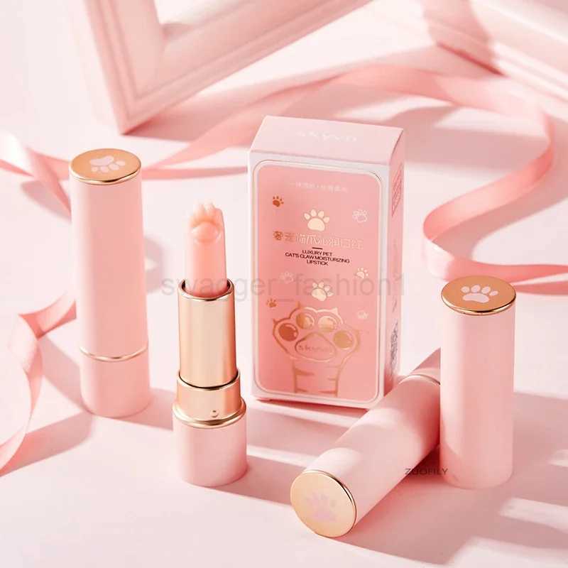 Cute Cat Paw Color Changing Lipstick Makeup Crystal Temperature Changing Lip Balm Anti Cracking Moisturizing Lip Care CosmeticsXJ240812