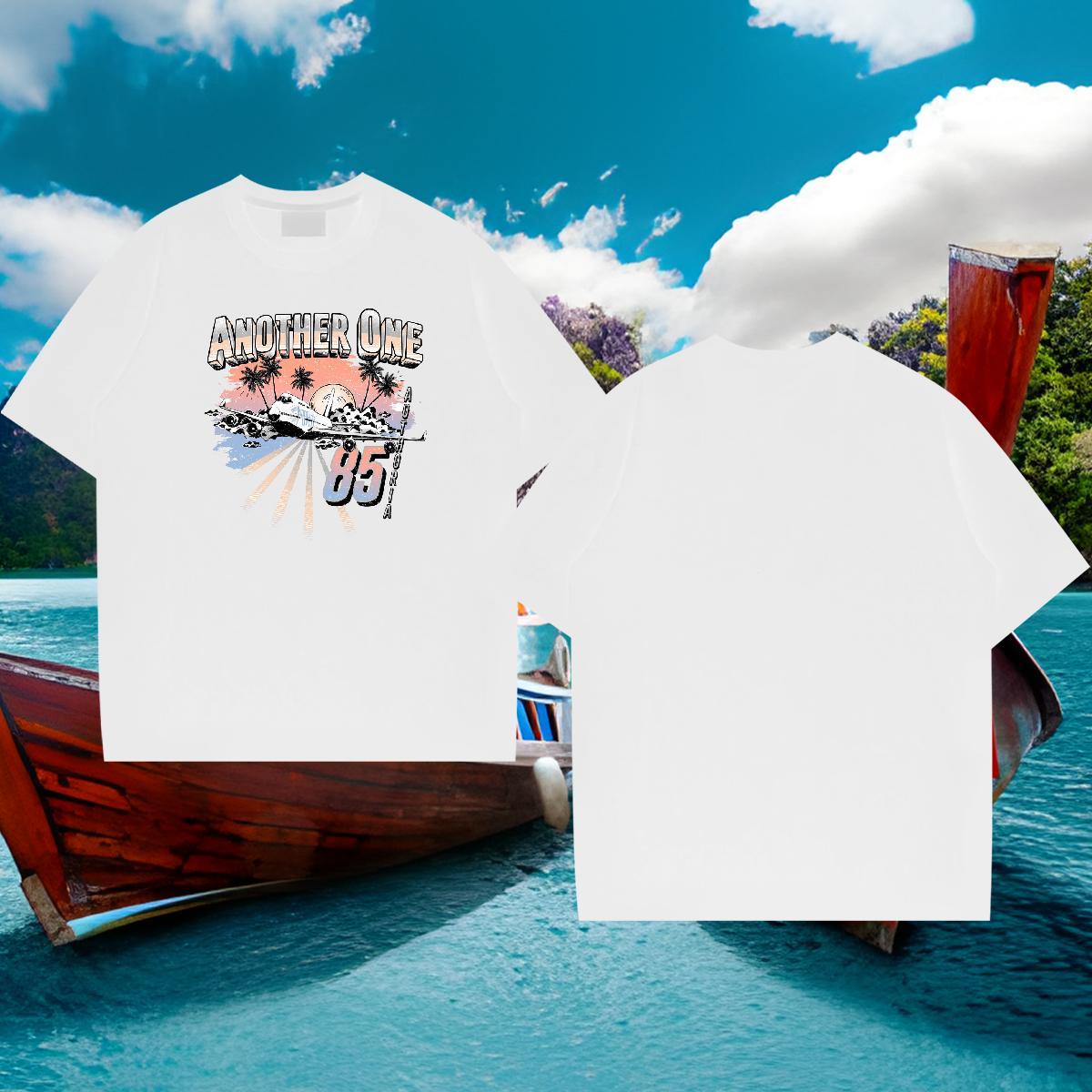 New Mens T Shirts tree Clothings 230g Pure Cotton Sport Brand Plus Size Cartoon Breathable Couples T Shirts