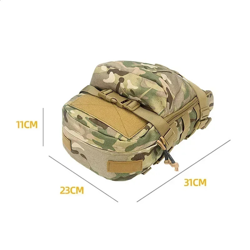 Outdoor tactical vest 1000D nylon bag lightweight waterproof backpack MOLLE accessory camping hunting sports 240810
