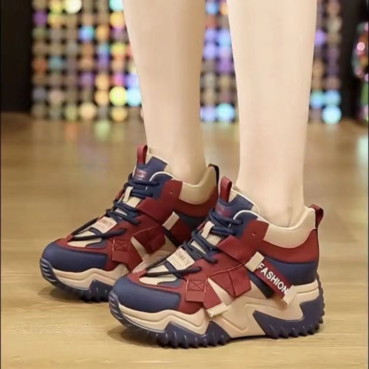 Ddmysports Dad Women S Autumn New Collection Interior Eight Increase Fashion Thick Bottom Igh Top Sports Versatile Casual Shoes Trendy Outdoor